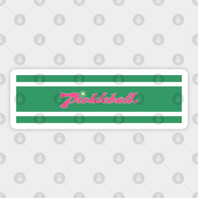 Pickleball Stripes Sticker by ameemax